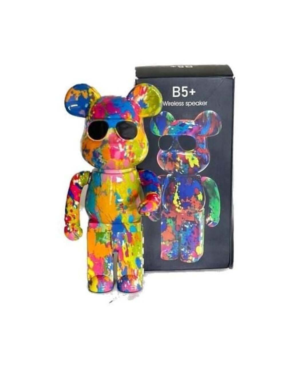 B5+ Graffiti Bear Wireless Bluetooth Speaker- Aesthetically Decor Figurine - Picture 1 of 10